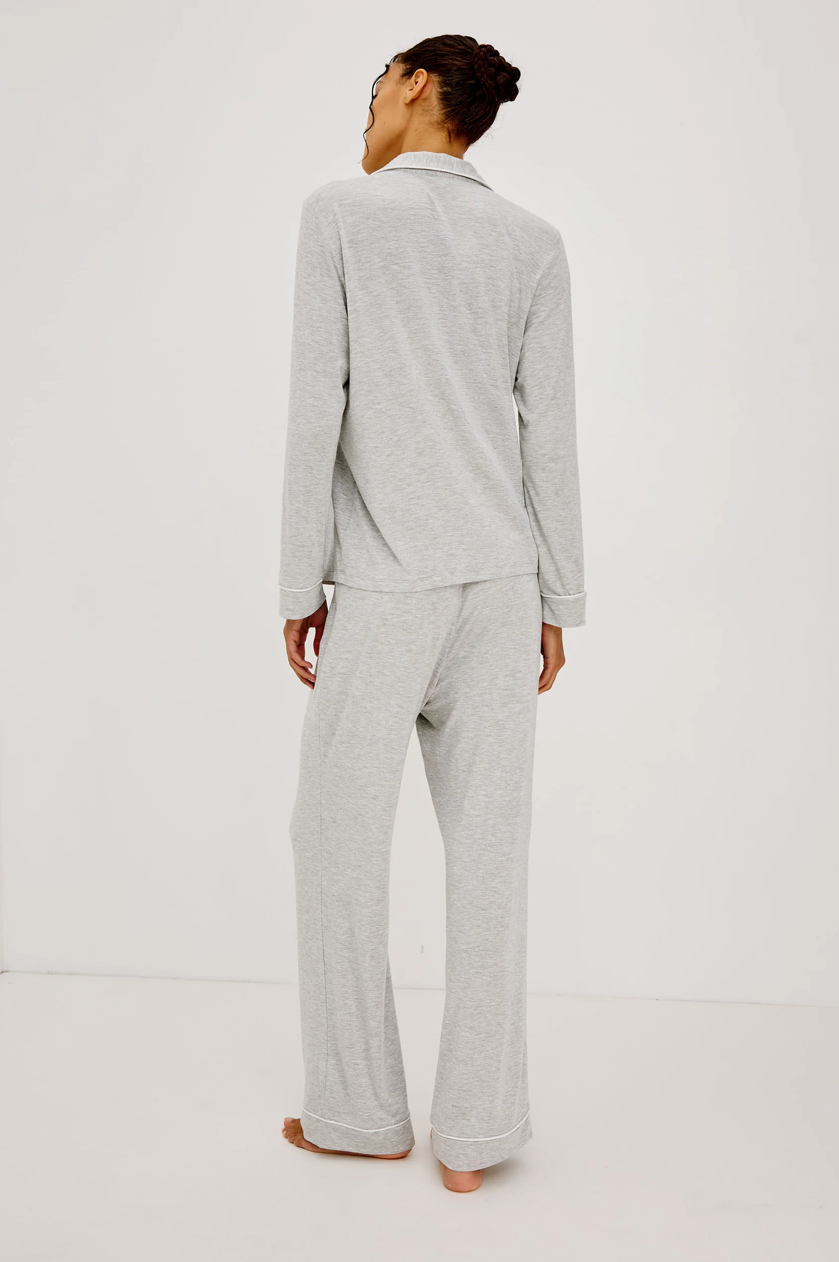 Varra Pajama Set Heather Grey by RAILS gray stretch sleepwear