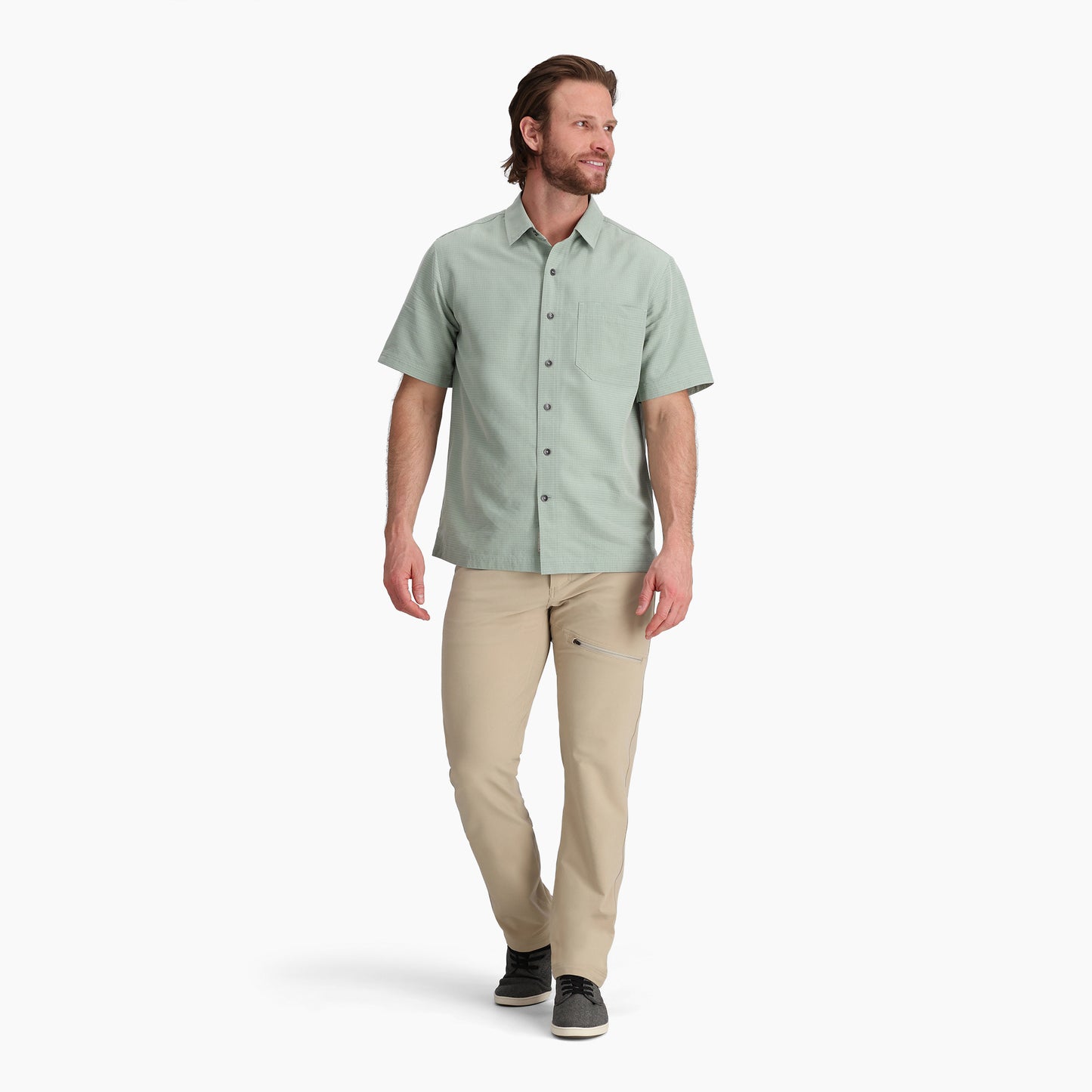 Desert Pucker Dry Short Sleeve - Sage Leaf quick-dry breathable shirt by ROYAL ROBBINS