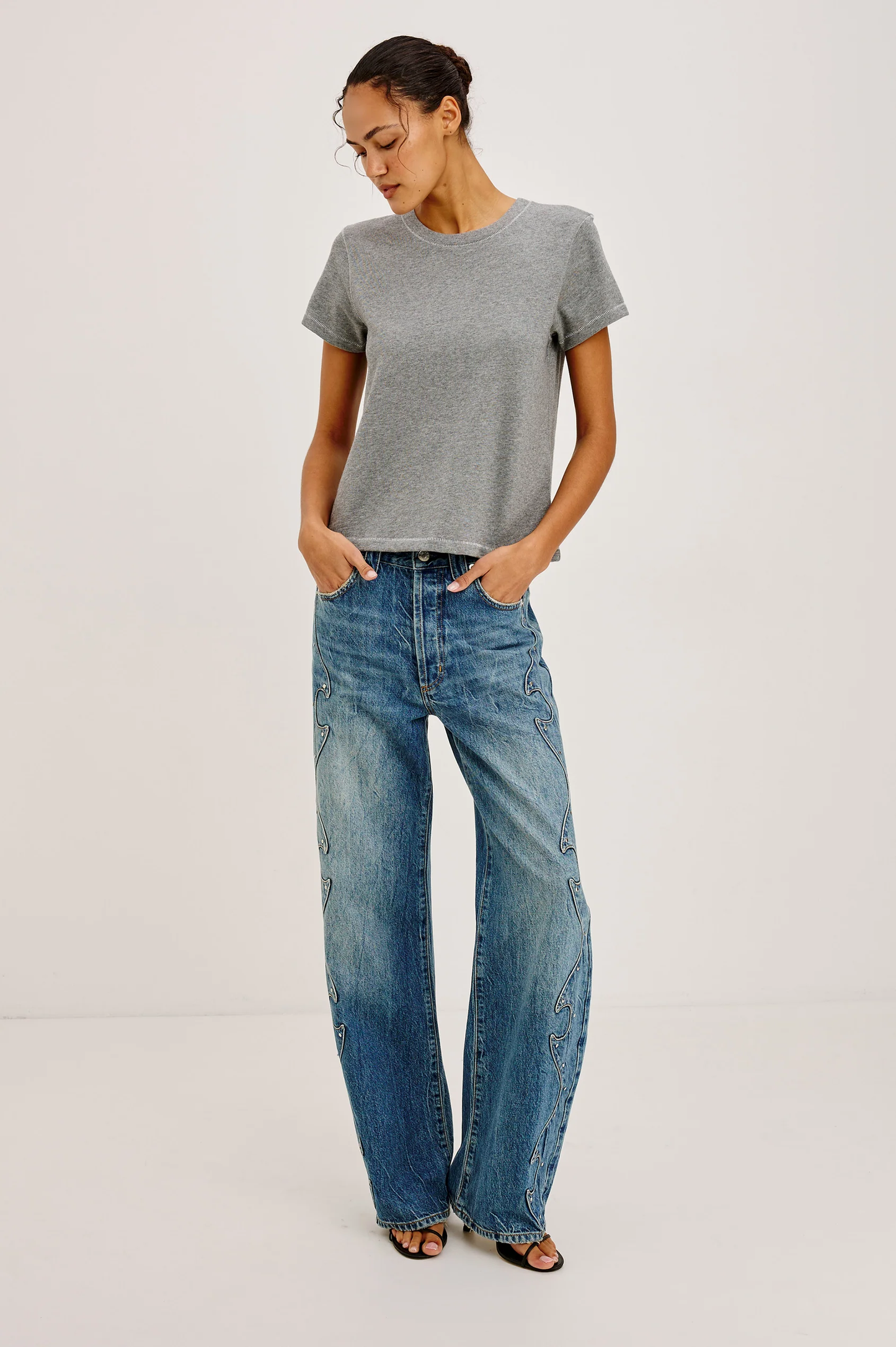 Belmont Arc - Indigo Outlaw RAILS women's high-rise rigid blue jeans