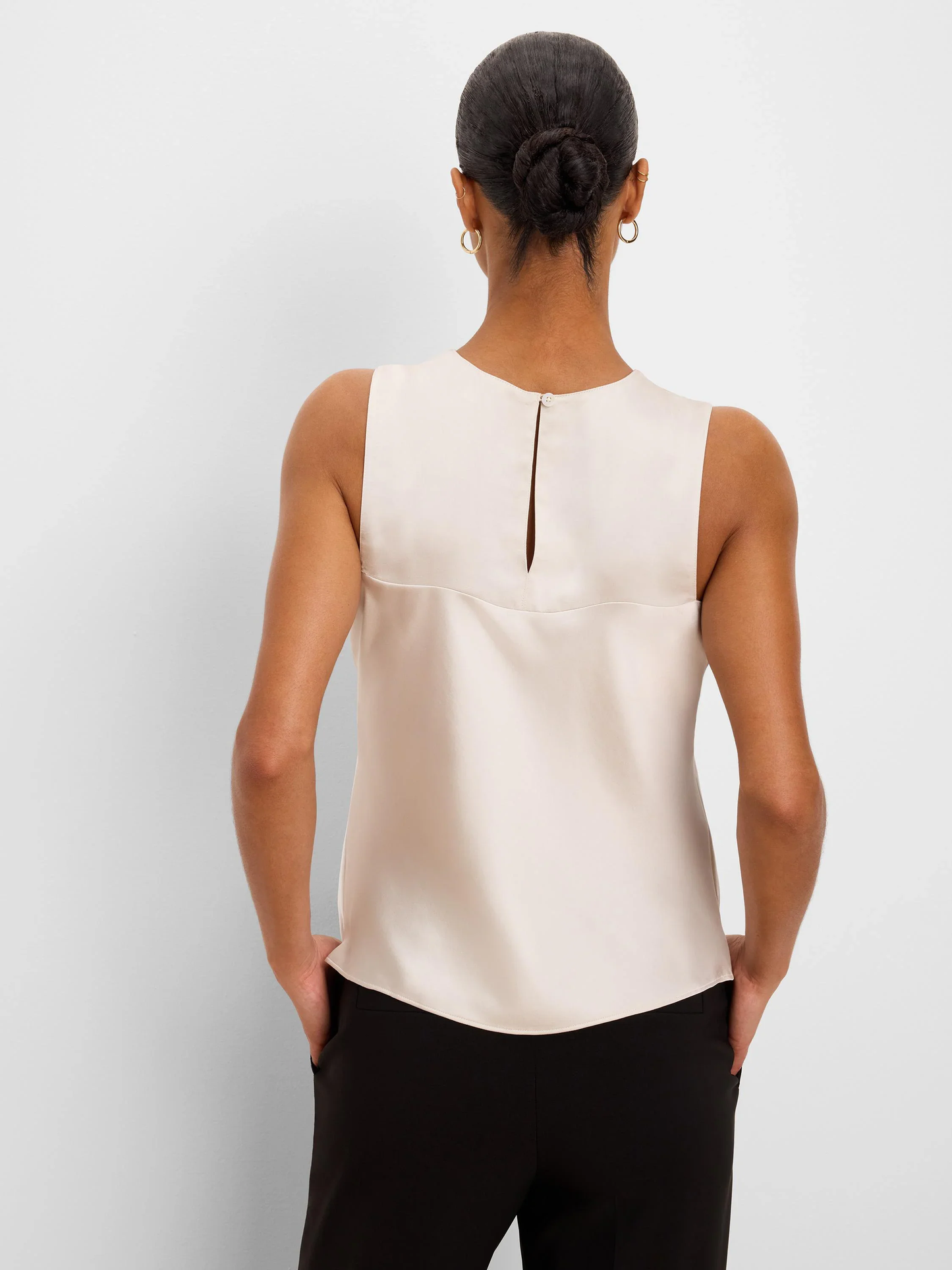 Day Gloss Woven Layering Tank