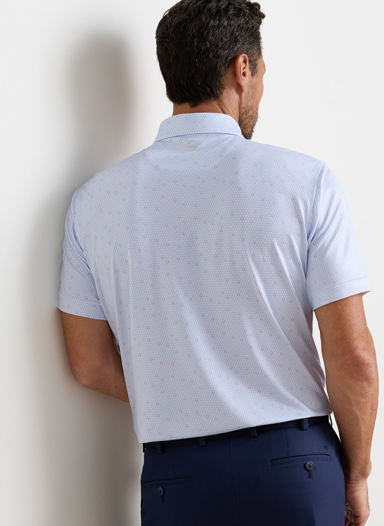 Geo Skull Performance Jersey Polo
