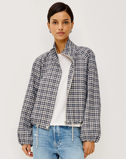 Blake - Mini Check RAILS women's plaid cropped jacket