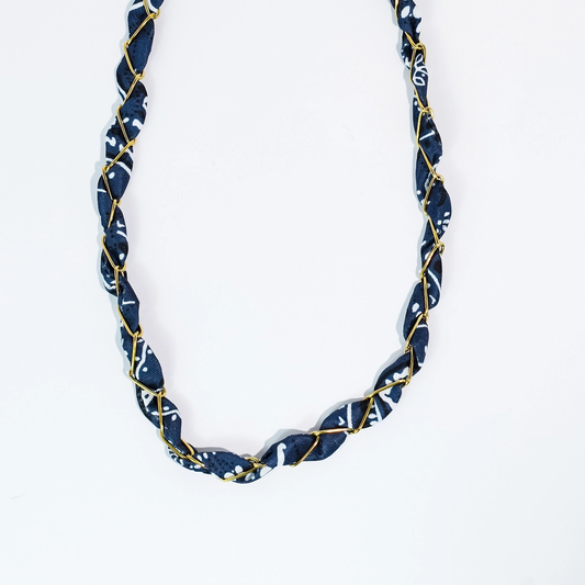 Bandana Twist Necklace - Black