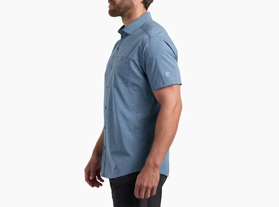 Optimizr SS - Endless Sea men's performance striped shirt with stretch by KUHL