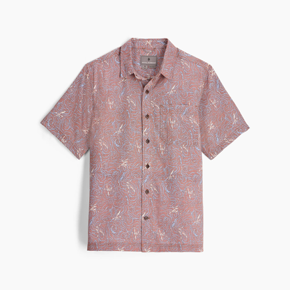M Camino Pucker S/S - Mahogany Kayaker Pt, lightweight breathable shirt by ROYAL ROBBINS, curated Texas