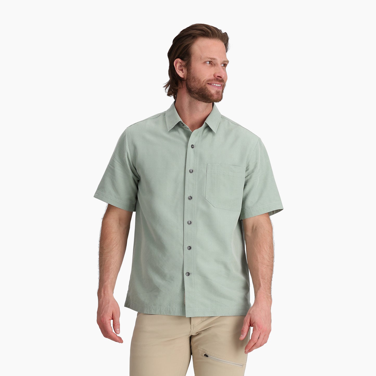 Desert Pucker Dry Short Sleeve - Sage Leaf lightweight breathable quick-dry shirt by ROYAL ROBBINS