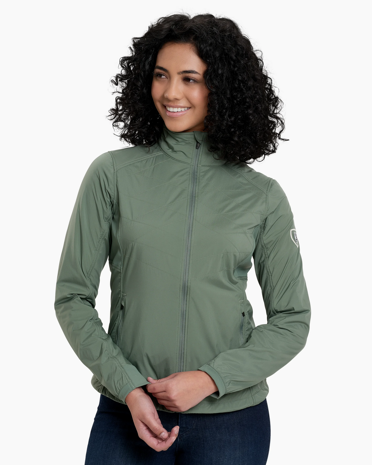KUHL W's The One Jacket - Soft Pine, women's green water-resistant jacket