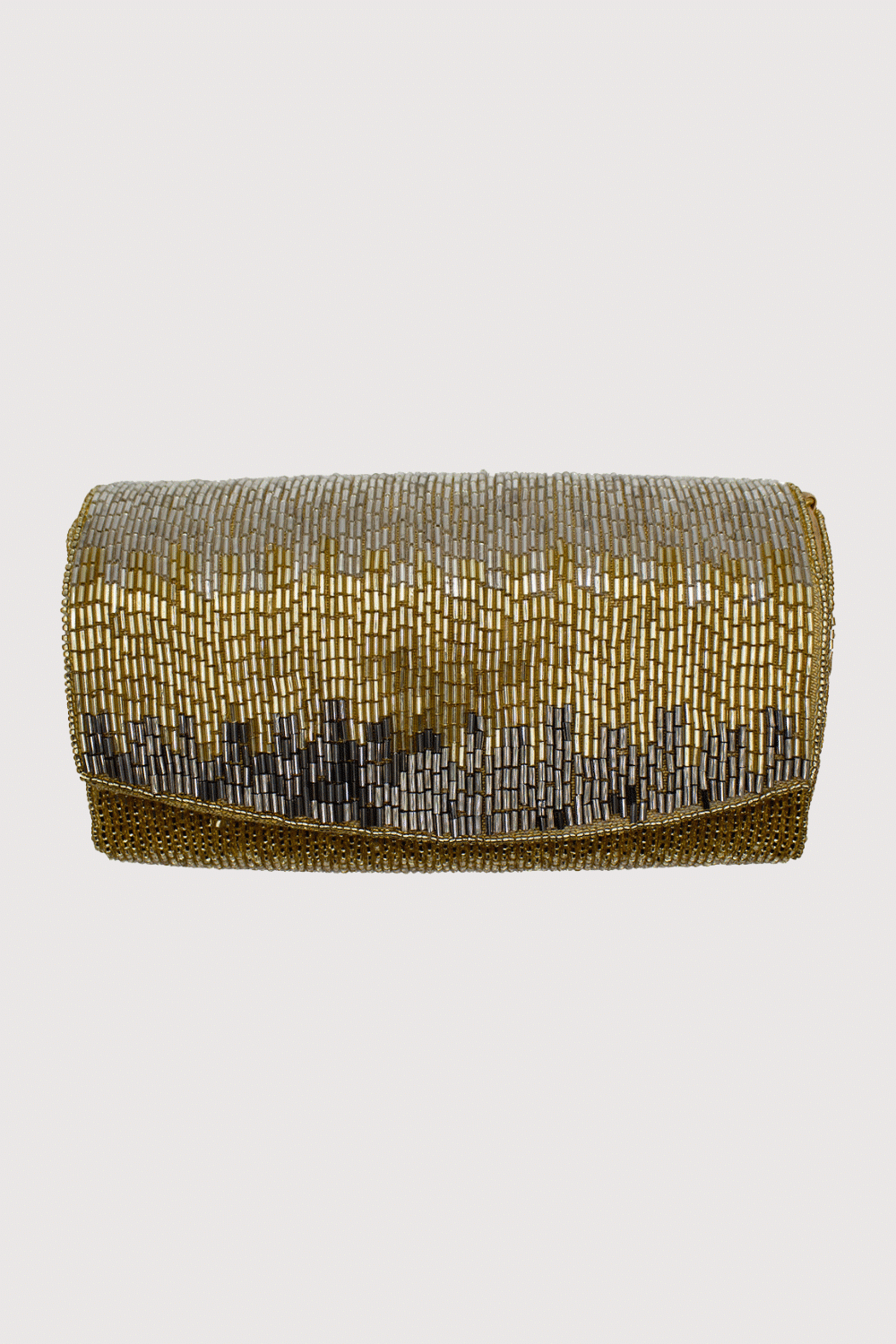 Gold Beaded Clutch