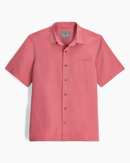 Desert Pucker Dry Short Sleeve - Dusty Cedar, breathable quick-dry pink men's shirt by ROYAL ROBBINS