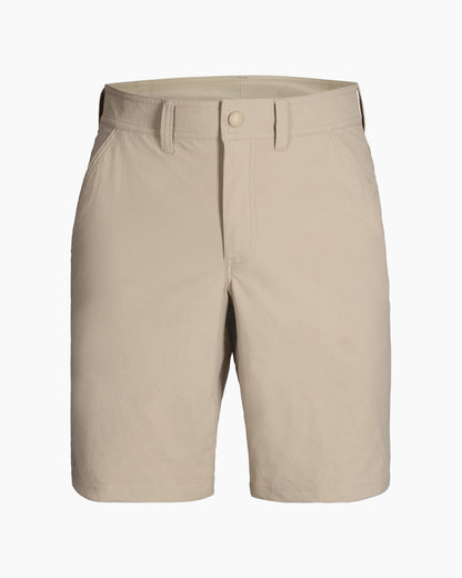 Wilder Short in beige, straight leg men's hiking shorts with stretch, water resistance, moisture wicking