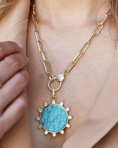 Solar Turquoise Muse Necklace