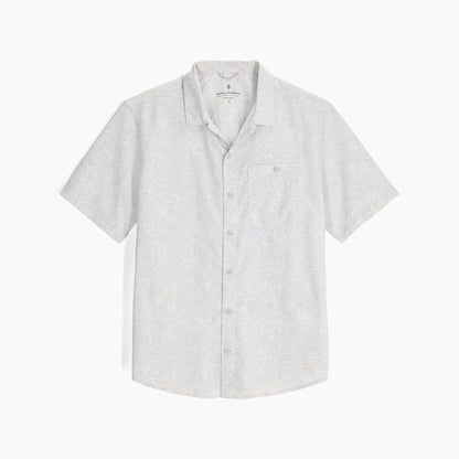 M Salathe Sun Shirt S/S - Soapstone Solar Pt, lightweight breathable sun-protective shirt by ROYAL ROBBINS