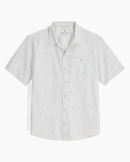 M Salathe Sun Shirt S/S - Soapstone Solar Pt, breathable sun-protective shirt by ROYAL ROBBINS