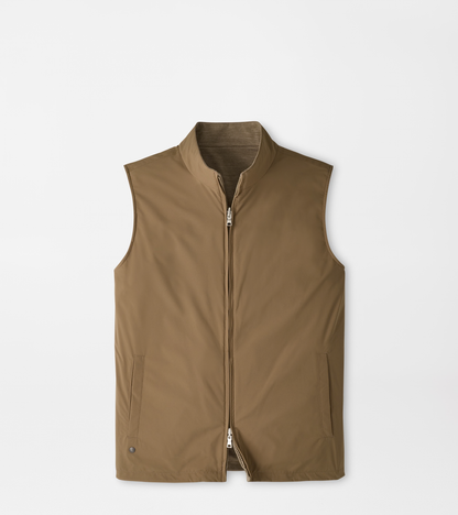 Brown Ryder Reversible Vest from PETER MILLAR for men