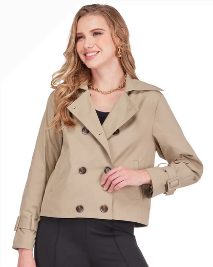 Short Trench Jacket - Camel