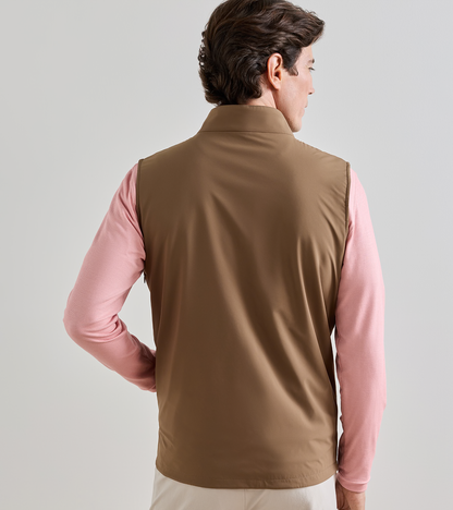 Men's brown Ryder Reversible Vest by PETER MILLAR