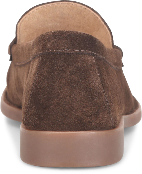 Maris penny loafer in brown suede with cushioned sole by BORN, women's shoes at HCO Fredericksburg