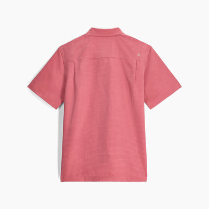 Desert Pucker Dry Short Sleeve - Dusty Cedar, quick-dry breathable pink fabric by ROYAL ROBBINS