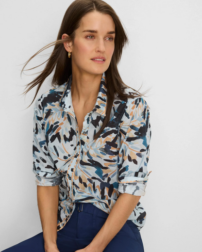 GARDEN SHADE COTTON CRINKLE SHIRT