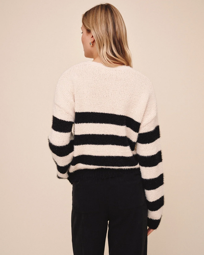 Drop Shoulder Sweater - Clay Stone
