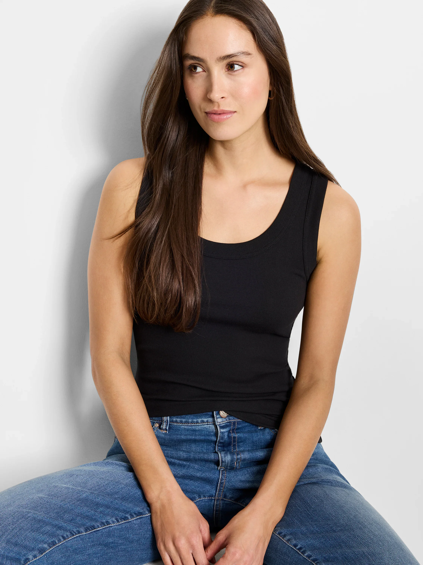 Perfect Knit Rib Scoop Tank