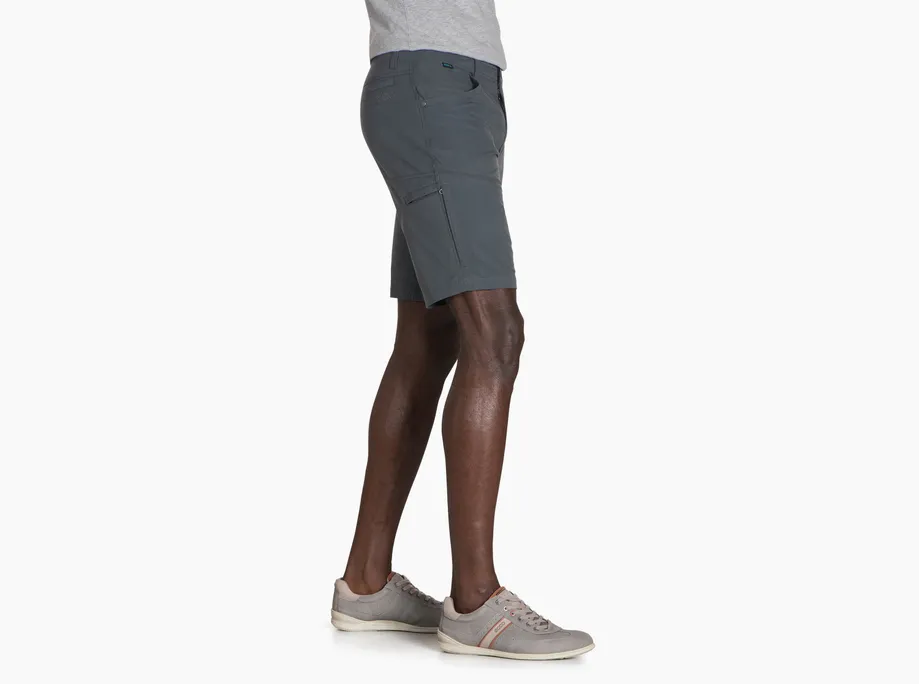 Silencr Kargo Short - Carbon in gray with ripstop fabric, stretch, and water resistance by KUHL