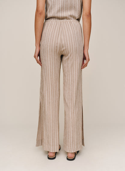 Side Slit Beach Pant - Driftwood