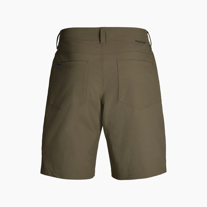 Wilder Short in green, straight leg men's hiking shorts with stretch, moisture wicking, water resistant