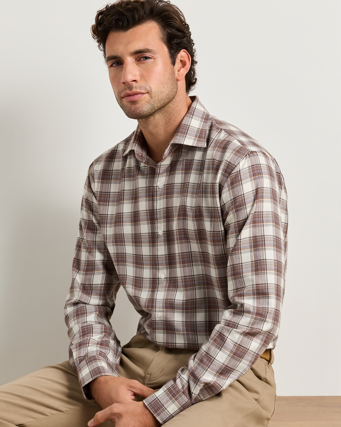Cannon Performance Flannel Sport Shirt by PETER MILLAR in plaid