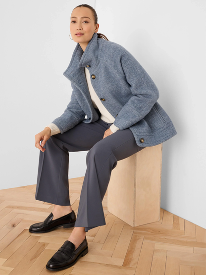 Tremont Wide Leg Sleek Stretch Trouser