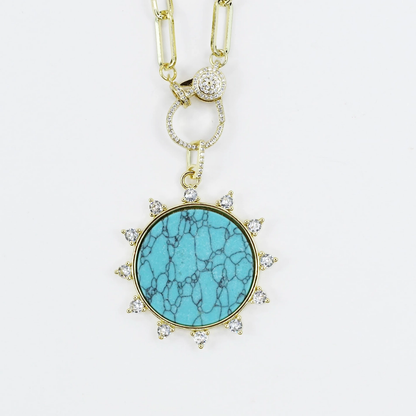 Solar Turquoise Muse Necklace