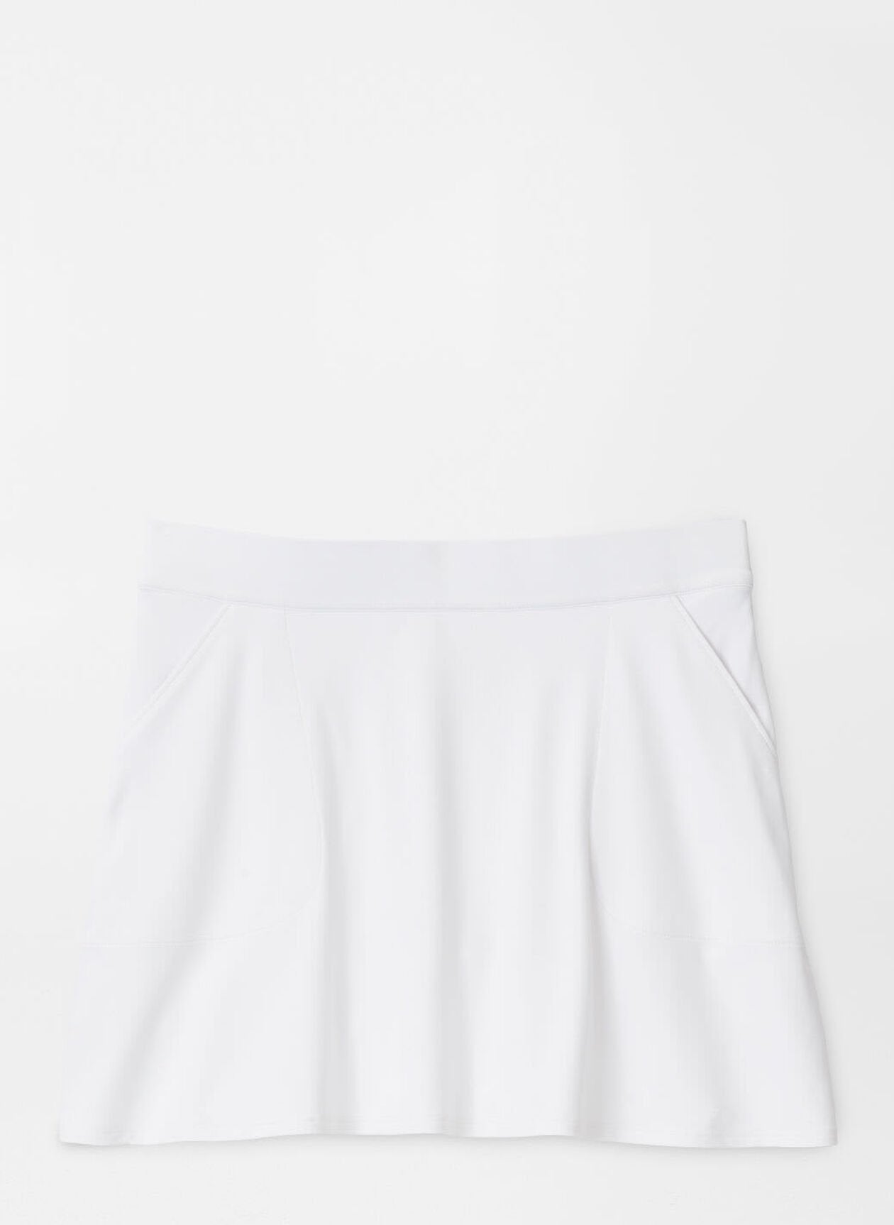 Sally Skort in white with moisture-wicking, quick-dry, four-way stretch, Peter Millar design