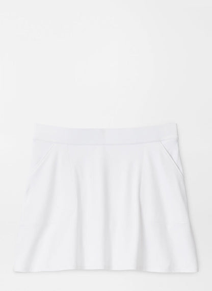 Sally Skort in white with moisture-wicking, quick-dry, four-way stretch, Peter Millar design