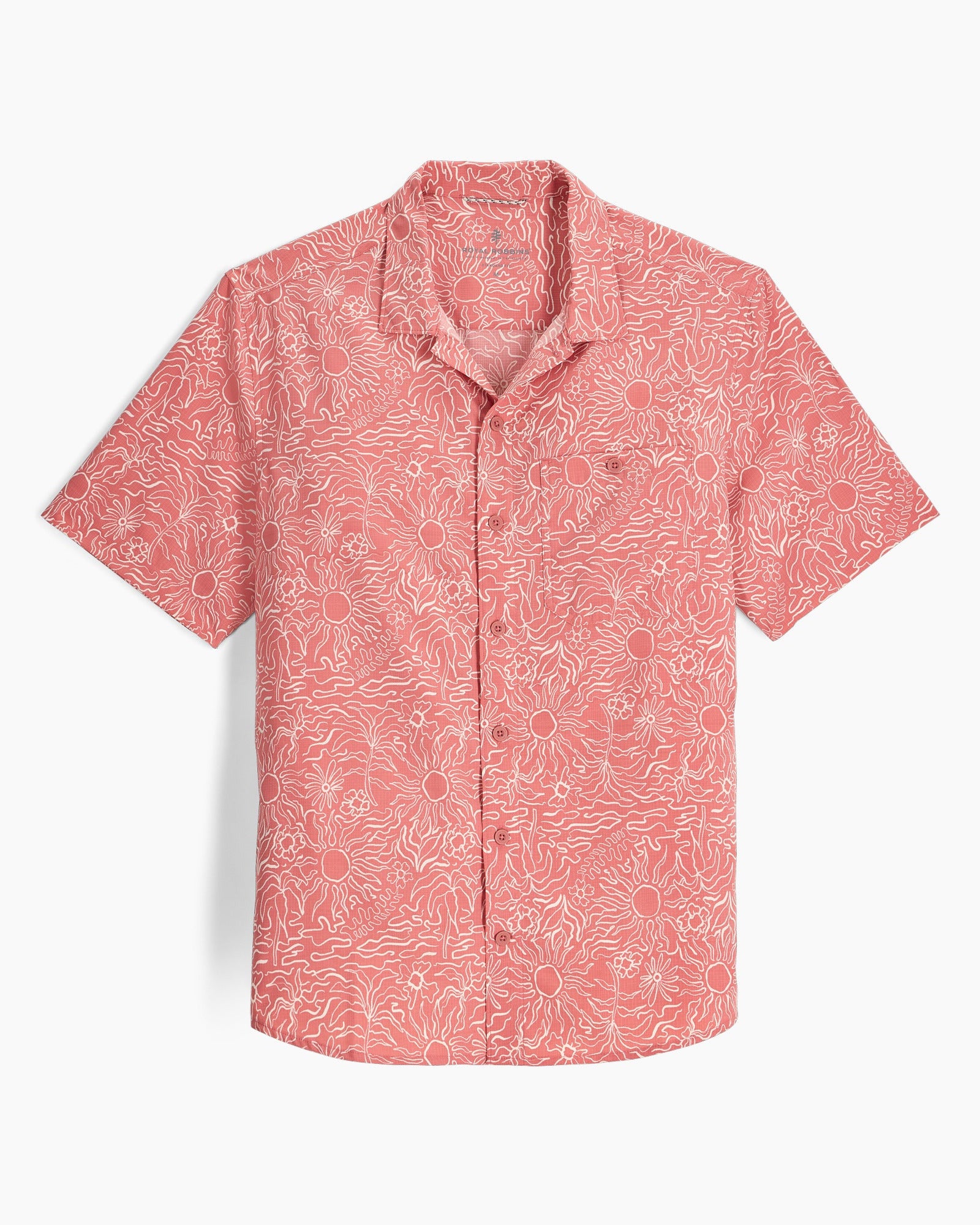 M Salathe Sun Shirt S/S - Dusty Cedar Solar Pt, breathable UV-protective men’s shirt by ROYAL ROBBINS