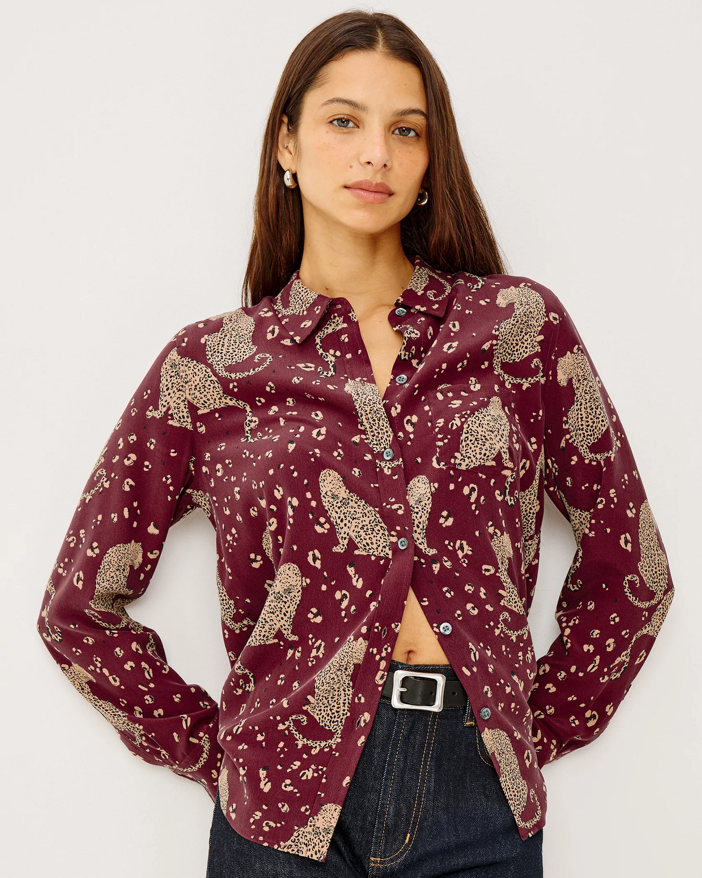 Kate - Oxblood Leopard