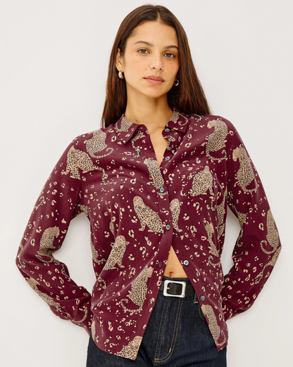 Kate - Oxblood Leopard