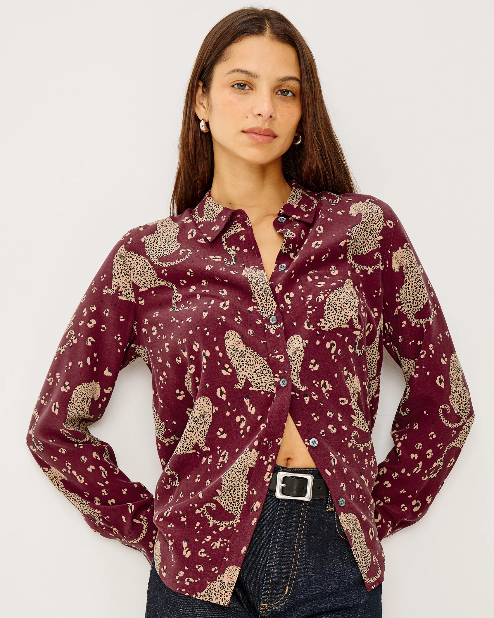 Kate - Oxblood Leopard