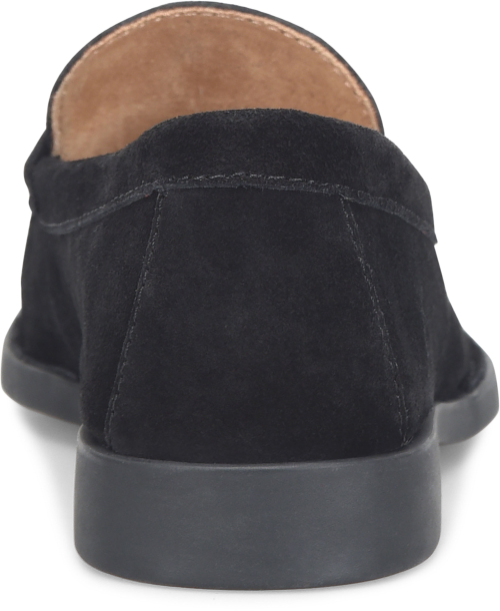 Maris penny loafer in black suede with cushioned sole by BORN, women's shoes at HCO Fredericksburg