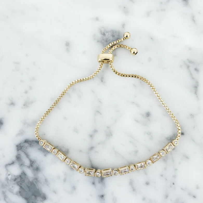 Deco CZ Slide Bracelet