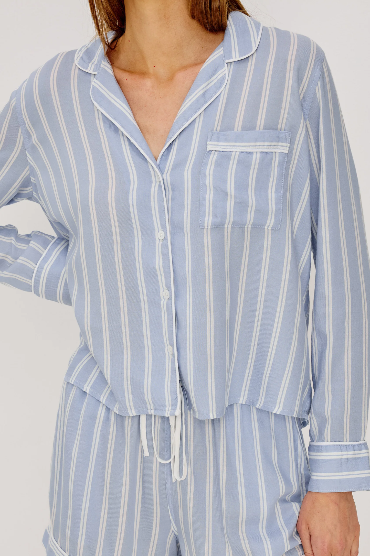 Kellen Pajama Set - Cloud Stripe RAILS women's striped pajama set