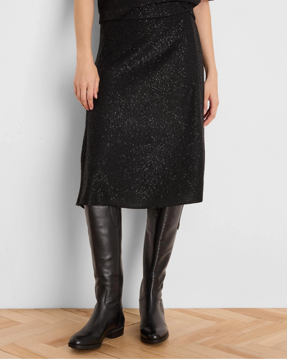 Anytime Sequin Knit Skirt