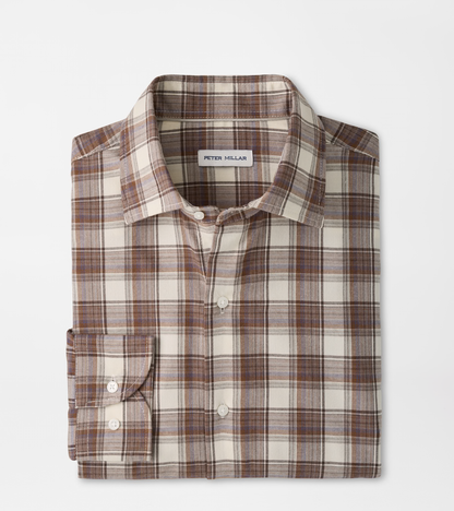 Cannon Performance Flannel Sport Shirt by PETER MILLAR in plaid