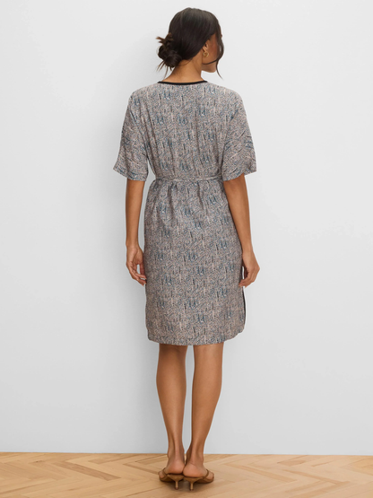 SUN SPECKLE DEVON TRIMMED DRESS