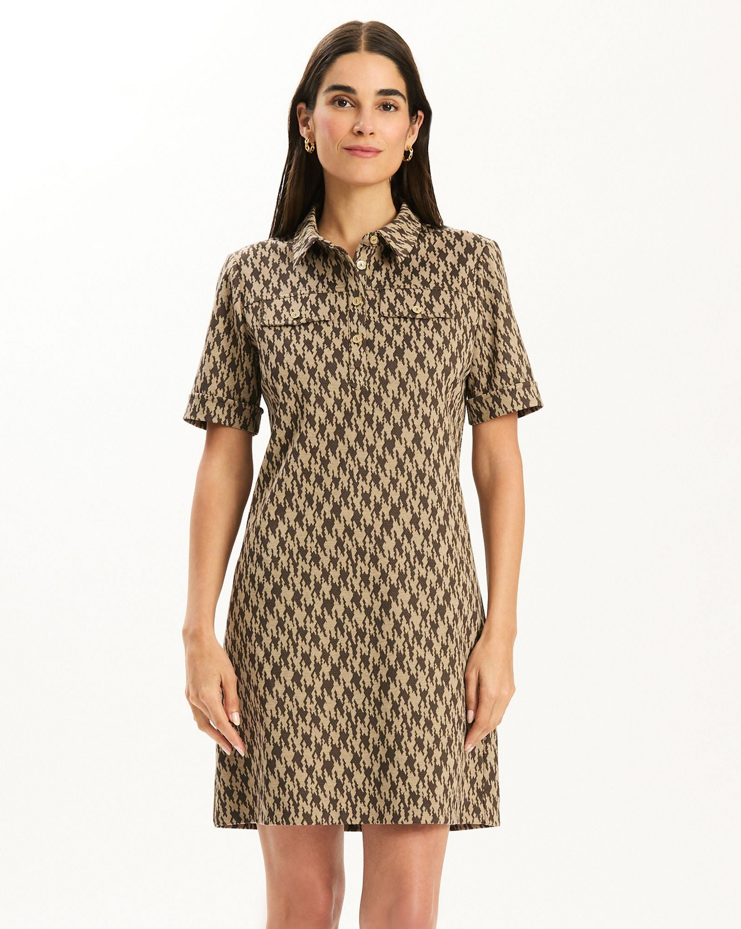 Kat Knit Twill Houndstooth