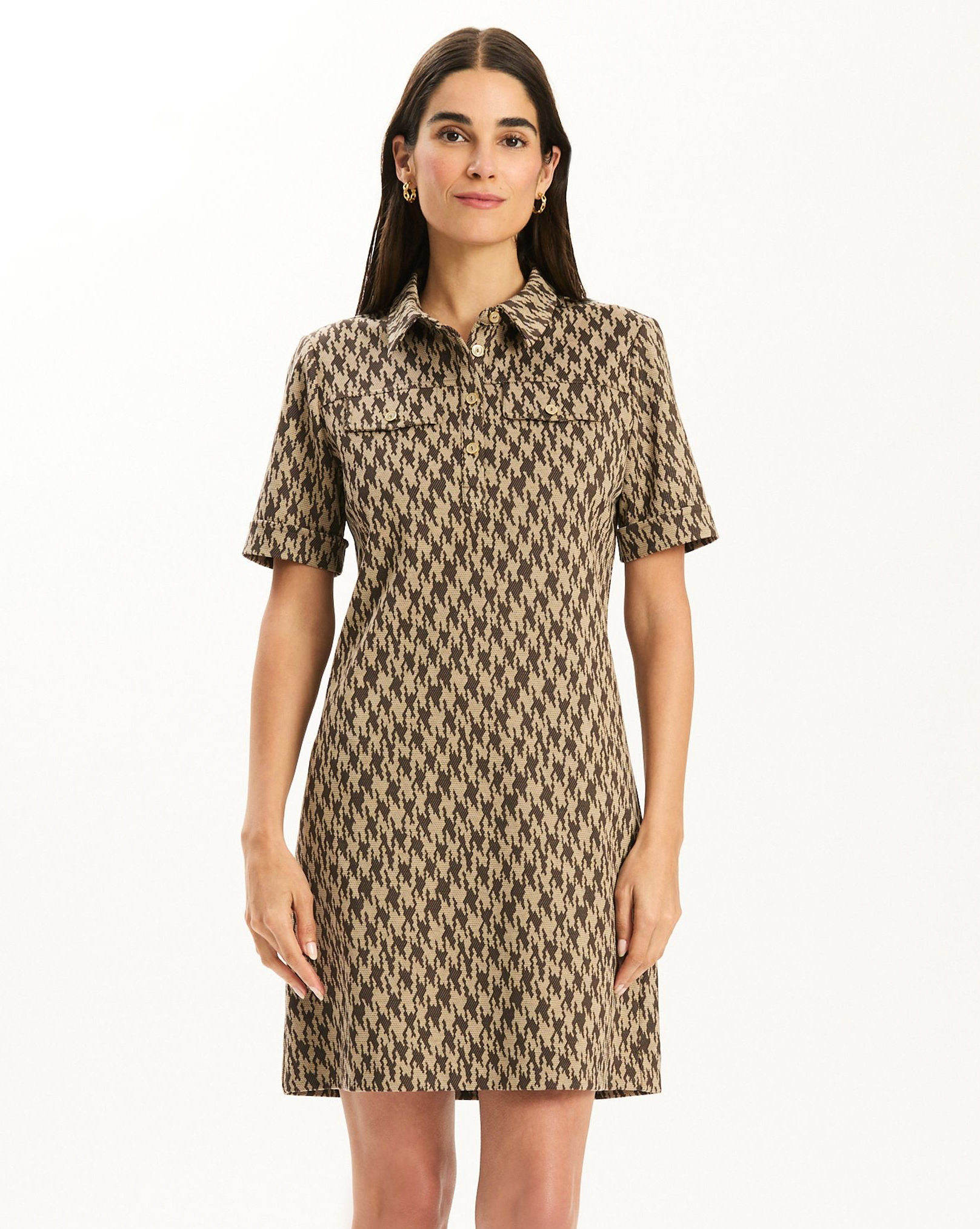 Kat Knit Twill Houndstooth