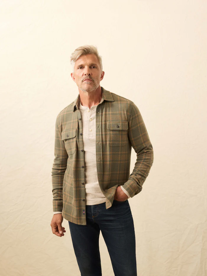 Legend Sweater Shirt - Woodland Olive Plaid