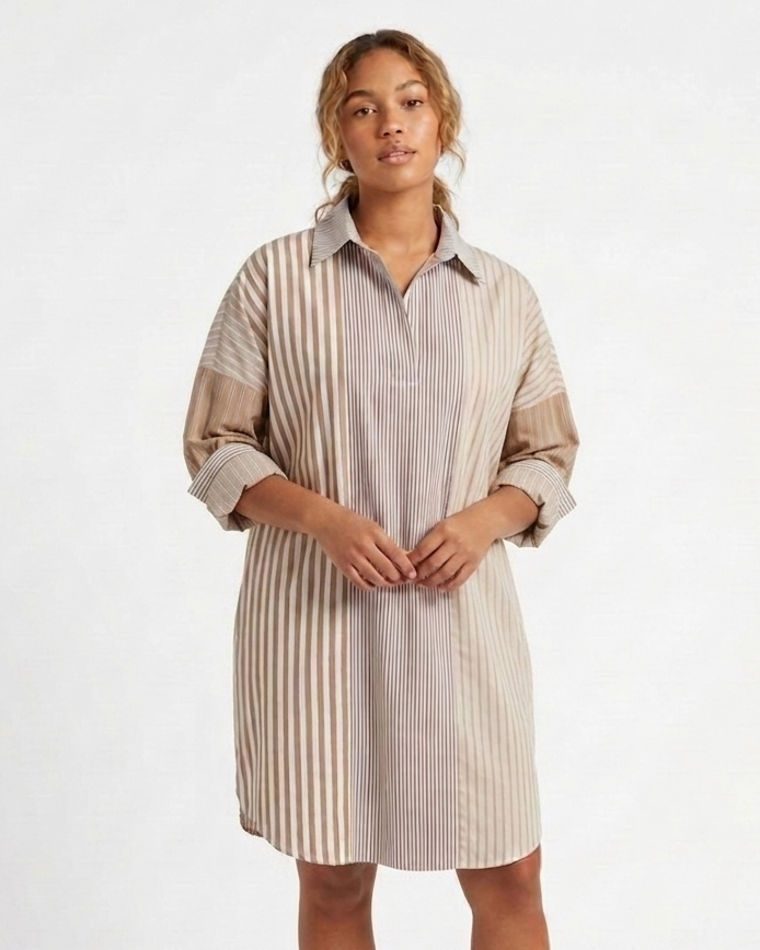 Preppy Patchwork Khaki