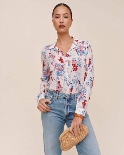 Classic Button Down - Nautical Bloom Print