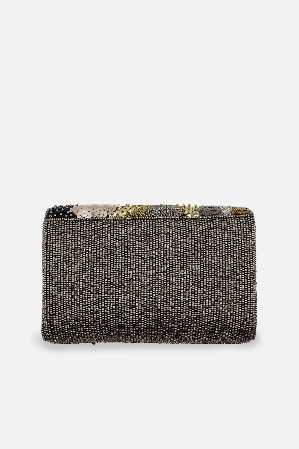 Beaded Double-Side Rectangular Mini Clutch