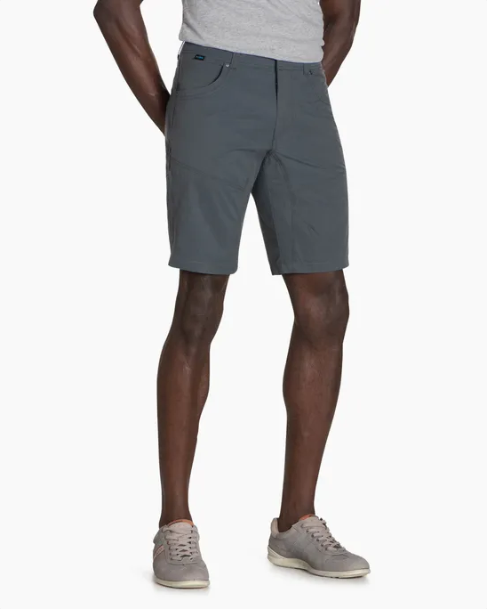 Silencr Kargo Short - Carbon in gray with ripstop fabric, stretch, water resistance by KUHL